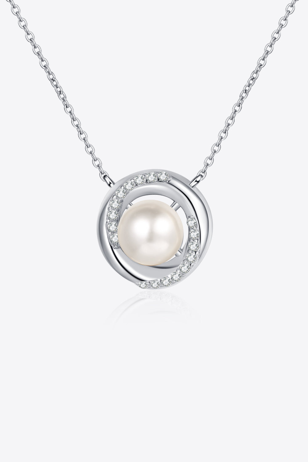 Collar Esplendor Perla Moissanita en Rodio