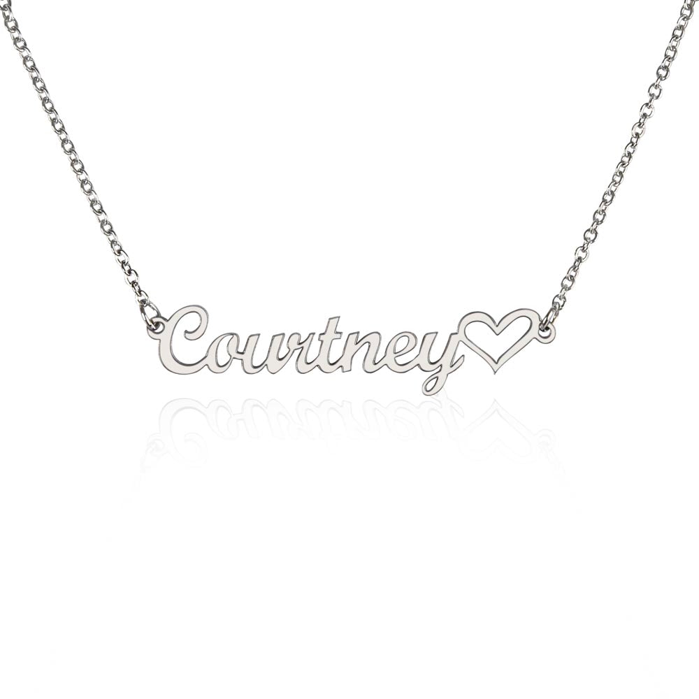 Collar con Nombre y Corazón