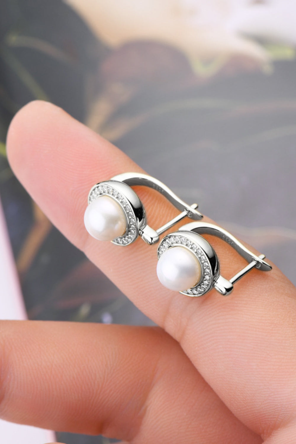 Aretes de Plata 925 con Perla