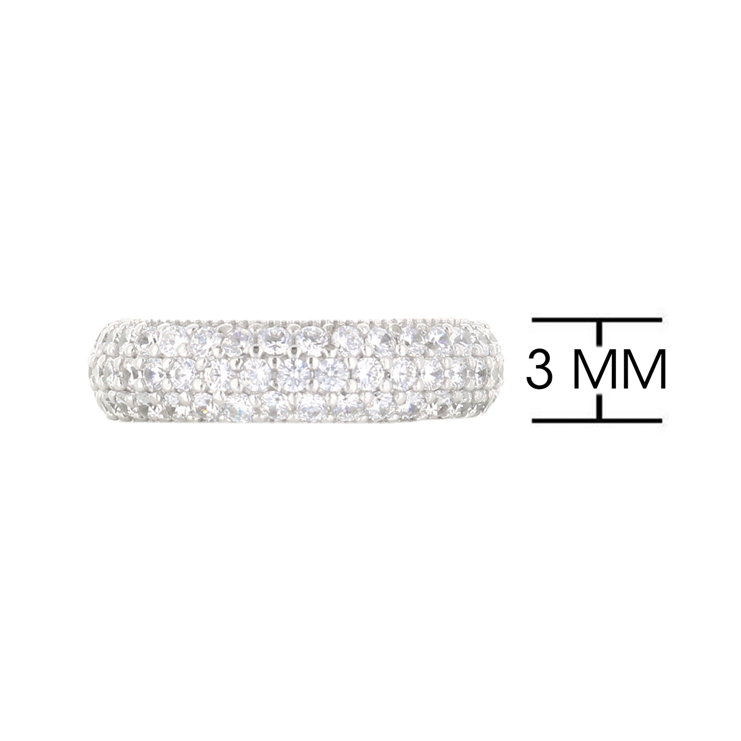 Anillo - Glamour Pave - Plata .925