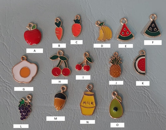 🍓🍍Charms de Alimentos