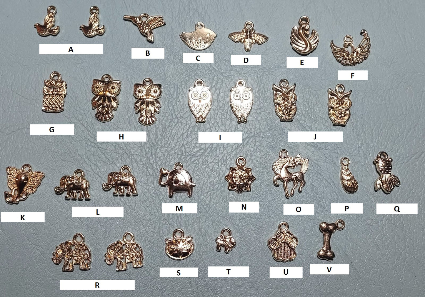 Charms (Dijes) de Aves Mixtas