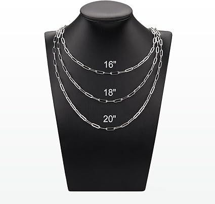 Collar de cadena de clips personalizables (Color silver)